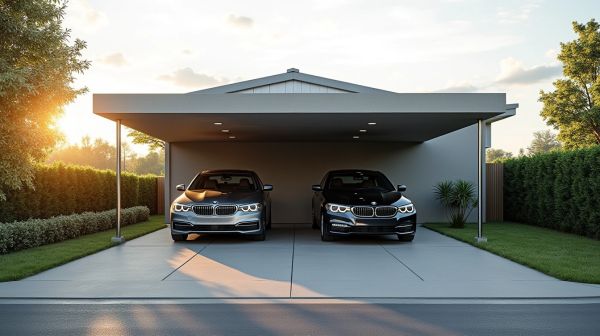 Optimiser votre espace avec un carport 2 voitures pratique