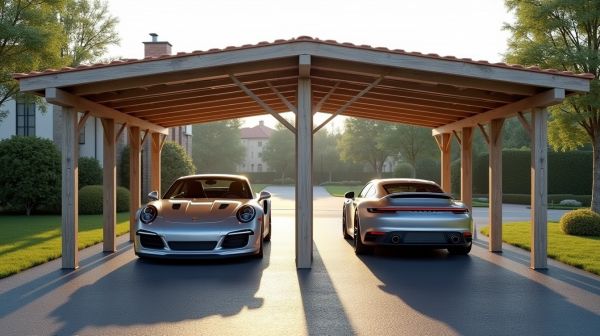Optimiser votre espace avec un carport 2 voitures pratique